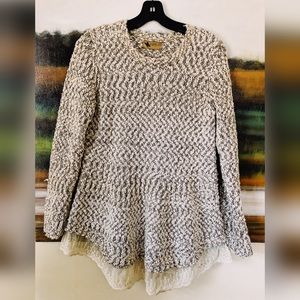 Katsumi sweater with lace detail